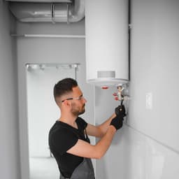 Installation of a volumetric boiler