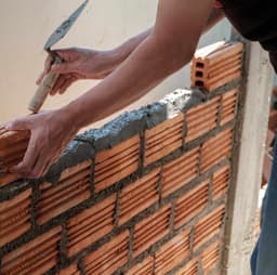 Filling channels in brick