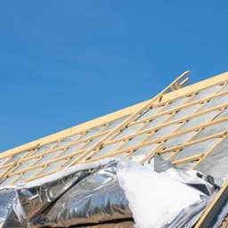 Laying underlayment foil