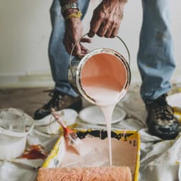 Painting with latex and high coverage washable paints