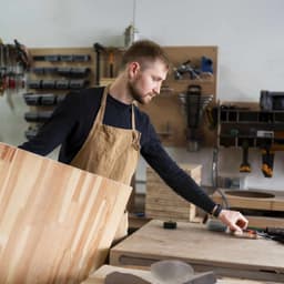 Cutting wood for furniture