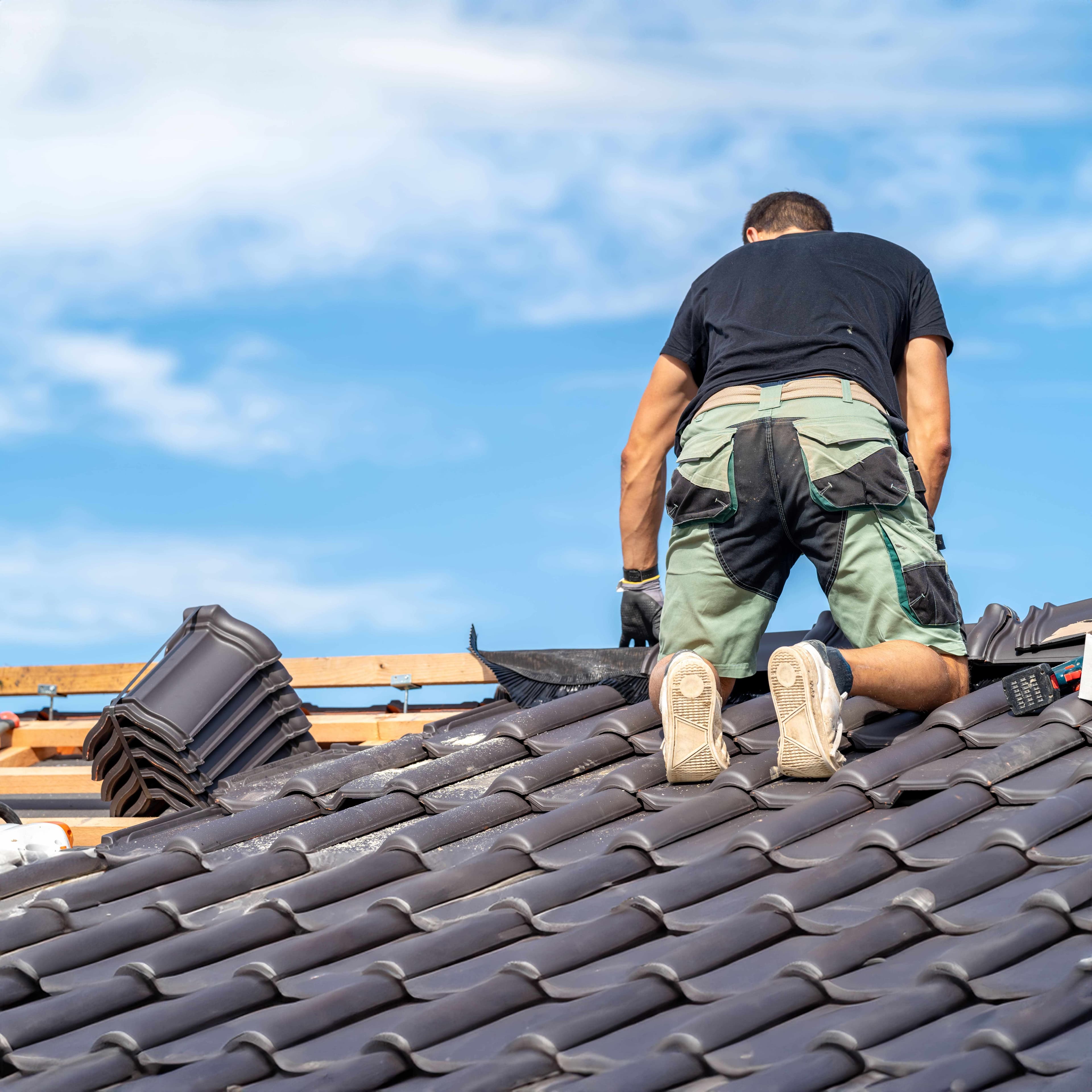 Neuanordnung von Dachziegeln