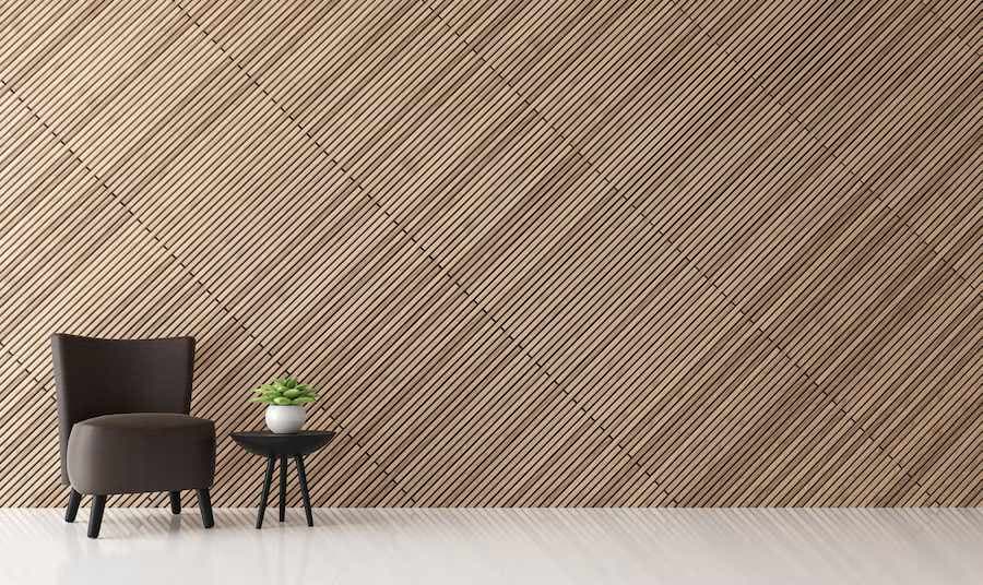 Installation of laminate flooring on a wall