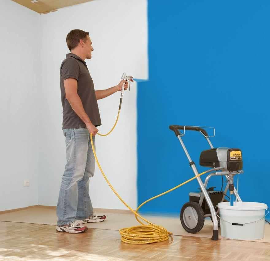 Machine painting with latex