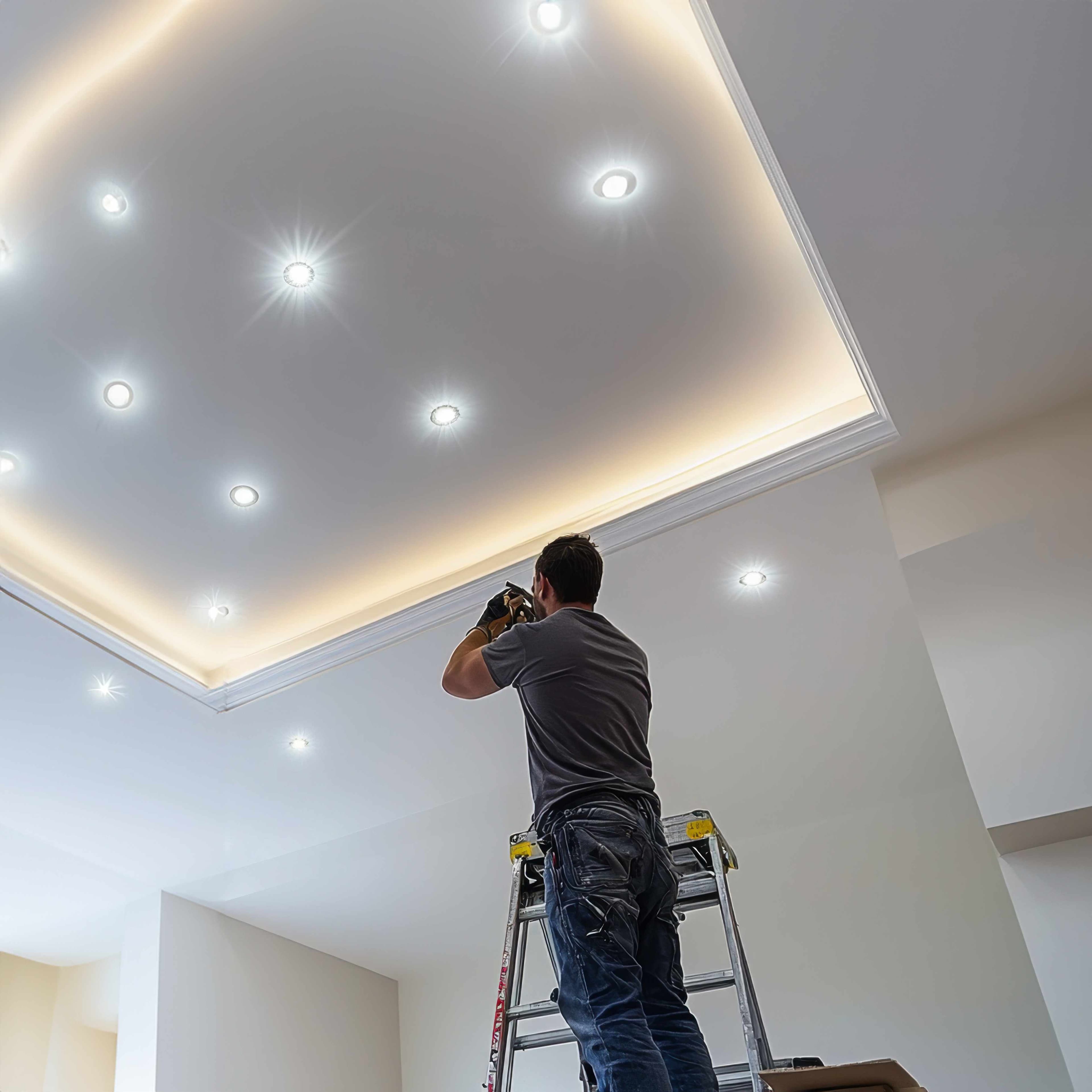 Installation of concealed lighting