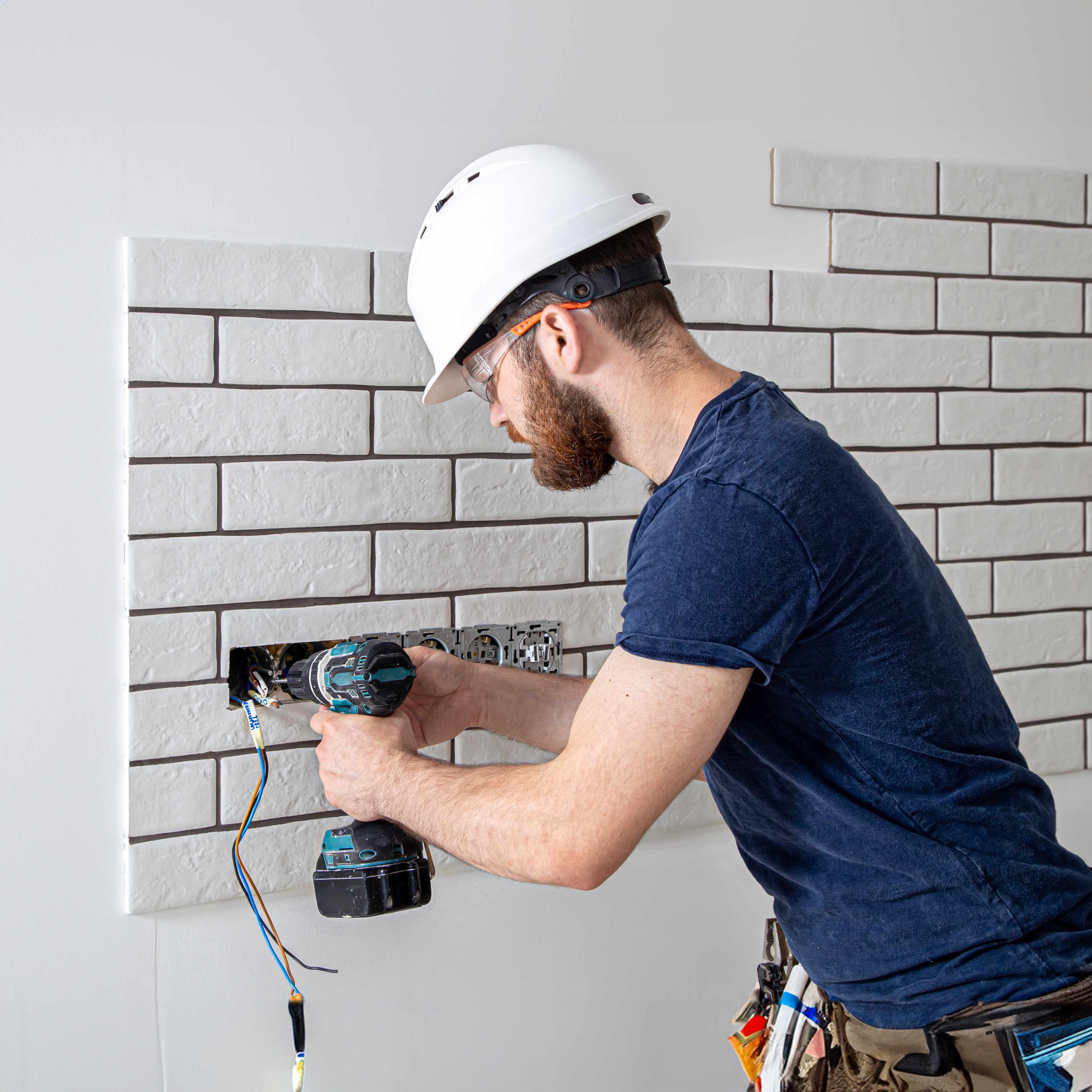 Shaping holes on the back for a socket or light switch