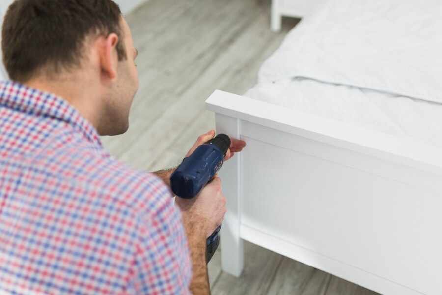 Assembling a bedroom