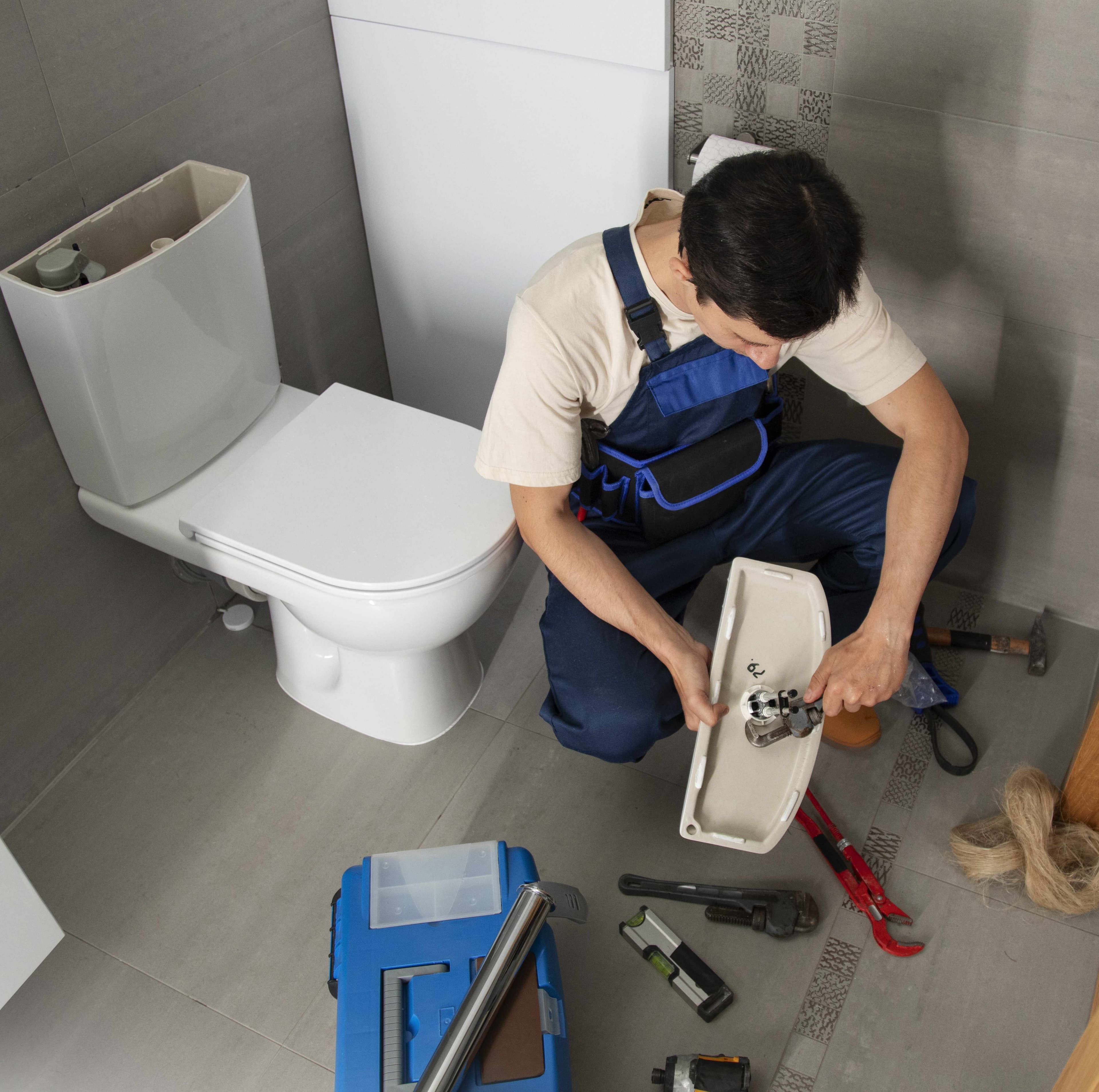 Dismantling of sanitary facilities