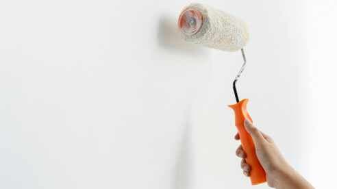 Painting with white paint