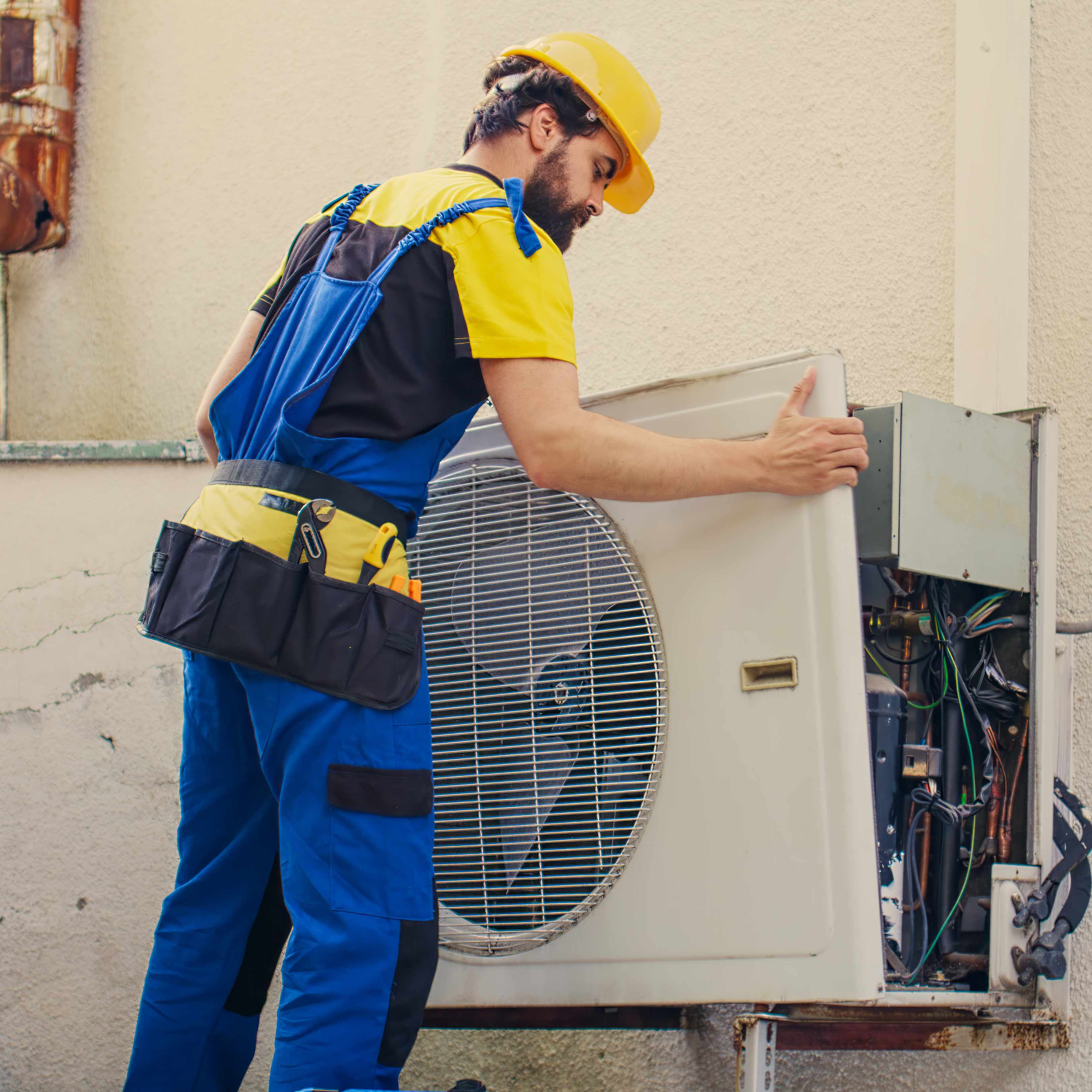 Cleaning the outdoor unit of an air conditioner