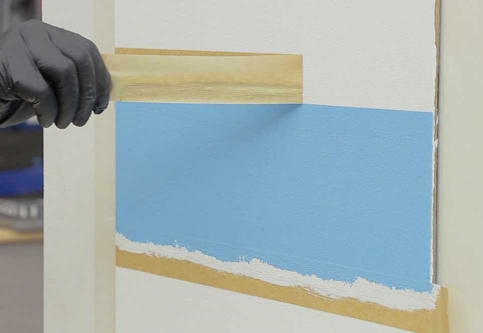 Abkleben mit Kreppband